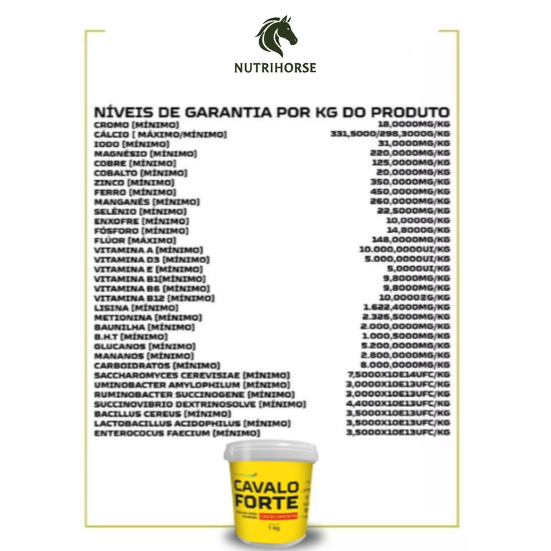 Crescimento + Casco e Pelo 1KG