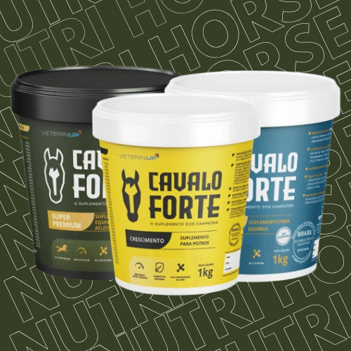 Cavalo Forte Super Premium + Crescimento + Casco e Pelo 1kg